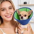 thumbnail image 5 of Dog Soft Cone Collar, Cat Cone Collar Soft, Dog Cone Alternative, Pet Recovery Collar for Wound Care After Surgery, Breathable Blue Pet E-Collar, 1 Pack, 5 of 5