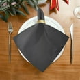 thumbnail image 2 of Coolnut Black Cloth Napkins Set of 6,Reusable Washable Polyester Dinner Table Napkins for Kitchen,Dining,Restaurant,Party Decoration, 2 of 7