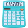 thumbnail image 1 of Calculadora escritorio 12 díg. LCD, botones sensibles, solar/batería, función estándar, hogar, oficina, escuela, CD-2786 (azul), 1 of 3