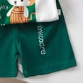 thumbnail image 4 of KPOPLK Toddler Baby Boys Shorts Set Shirt Short Sleeve Top Shorts Summer Outfits Clothes summer clothes 12 months boy(4-5 Years,White), 4 of 5