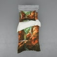 thumbnail image 2 of Ambesonne Fantasy Bedding Set 4 Pcs, Spaceship in Canyon, Queen, Brown, 2 of 3