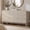 Gray Rattan-Look, variant on Hvoonc 63.2" Wide 9 Drawer Dresser for Bedroom, Large Rounded Corners Design, Rattan-look, Dark Oak