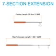 thumbnail image 2 of Unique Bargains Telescopic Handheld Flagpoles 1.6M Portable Pole 7 Sections Orange, 2 of 7