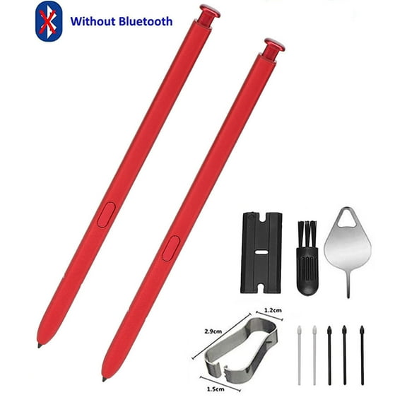 2Pcs Galaxy Note 10 Stylus S Pen Replacement for Samsung Galaxy Note 10 Note 10 Plus, High Sensitivity (Without Bluetooth) Stylus S Pen - Red