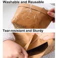 thumbnail image 3 of Muka 4 Pack Washable Kraft Paper Bag in 4 Sizes, Sustainable Durable Bag Multifunctional Home Decor, 3 of 7