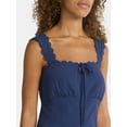 thumbnail image 3 of No Boundaries Sleeveless Midi Dress with Keyhole and Tie, Women's, 3 of 4