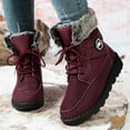 thumbnail image 2 of Gyexs Snow Boots for Men, Womens Winter Shoes Wide, Flexible, Buckle, Western, Pointed Toe, Outdoor Wear, Red, Size 6.5, 2 of 8