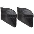 thumbnail image 1 of Unique Bargains Sacs à Collation et Sandwich Réutilisables en Tissu 7,7 x 7,3 Po Sacs à Lunch à Fermeture Éclair Pochette à Collation Rangement pour Aliments Lot de 2 Noir, 1 of 7