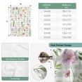 thumbnail image 6 of Spring Floral Balloon Curtains for Living Room/French Door, Pink Flowers Green Plaid Pastoral Tie Up Curtains 63 Inch Length Energy Saving Kitchen Curtains Shades for Windows 42"x63", 6 of 8