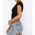 thumbnail image 4 of LAICAIW T-Shirt Court à Manches Courtes pour Femmes, Basique, Ajusté, Col Rond, pour Entraînement, Sortie, Yoga Décontracté, 4 of 7