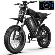 HiKeep 1500W/3000W Peak Off-Road Electric Bike for Adults, 52V 40Ah UL Battery, 20"x4" Fat Tire Dirt Ebike, 40MPH E-Mountain Bike, 40-85 Miles Range, UL 2849