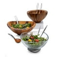 thumbnail image 4 of Nambe Yaro Salad Bowl with Servers, 4 of 4