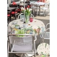 thumbnail image 4 of Outdoor Tablecloth with Umbrella Hole and Zipper, Easter Round Table Cloth 54 Inch Waterproof Tablecloth, Eggs Gnomes Bunny Elegant Pastoral Rustic Picnic Table Cover for Patio Camping, 4 of 7