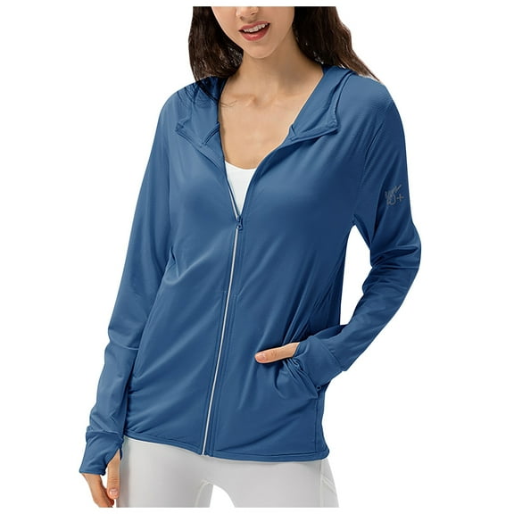 Women's Lightweight UPF50  Sun Jacket Summer Casual Breathable Outdoor Sunscreen Coat for Ladies