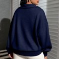 thumbnail image 4 of Half Zip Pullover Sweatshirt For Women Long Sleeve Casual Pullover Fleece Sweatshirt For Women Soft Sweatshirt 1/4 Zip, 4 of 6