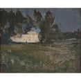 thumbnail image 2 of Jan Ciągliński 18x15 Gold Ornate Wood Frame and Double Matted Museum Art Print Titled - Northern Studies (The White Night) (1908), 2 of 4