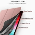 thumbnail image 5 of DuraSafe Cases for iPad Mini 5/4 / 3/2 / 1-7.9" A1550 A1600 A1490 A2126 A1432 A1599 A1489 A1432 A1538 A2133 A2124 Smart Durable Soft Silicone Shell Trifold Cover - Rose Gold, 5 of 7