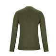 thumbnail image 3 of TMOYZQ Men's Crewneck Sweaters Lightweight Solid Color Long Sleeve Knitted Pullover Sweaters Fall Winter Warm Sweatshirt with Ribbing Edge, 3 of 5