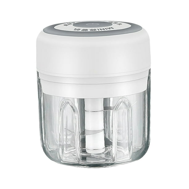 Trituradora de Licuadora Trituradora Eléctrica Portátil de 250ml blanco Sunnimix Cortador de ajo eléctrico