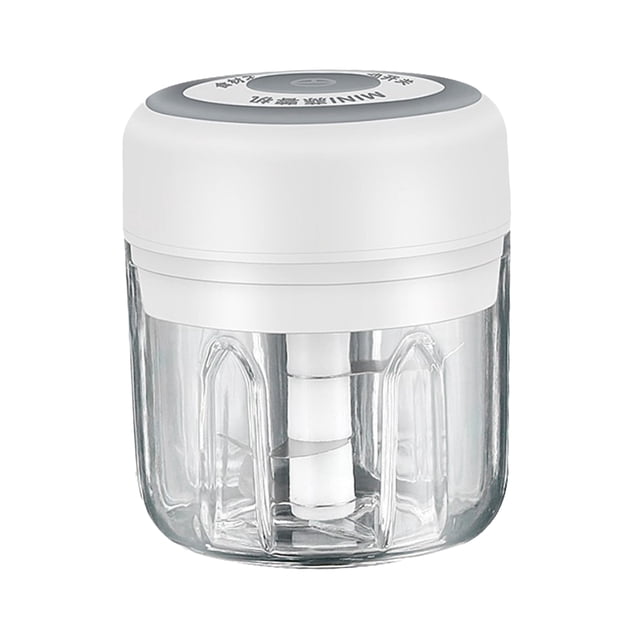 Trituradora de Licuadora Trituradora Eléctrica Portátil de 250ml blanco Sunnimix Cortador de ajo eléctrico