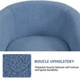 thumbnail image 4 of Topeakmart Modern Upholstered Boucle Accent Club Chair for Living Room, Blue, 4 of 7