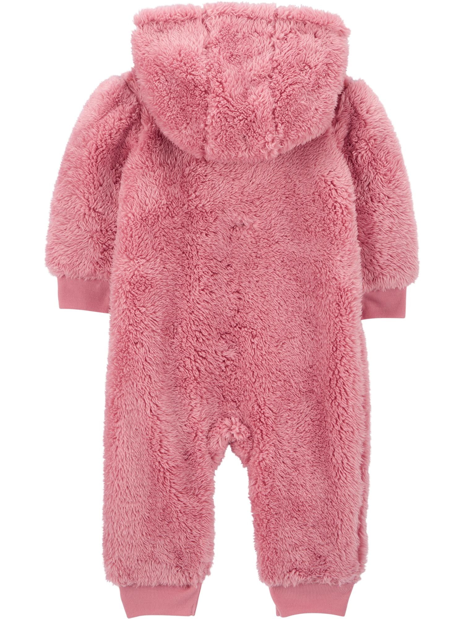 Carter's Child of Mine Baby Girl Hooded Jumpsuit, One-Piece, Sizes 0/3-24 Months
