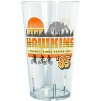 Stranger Things Hawkins Strange Things Happen Here Sunset  Tritan Drinking Cup Clear 24 oz.