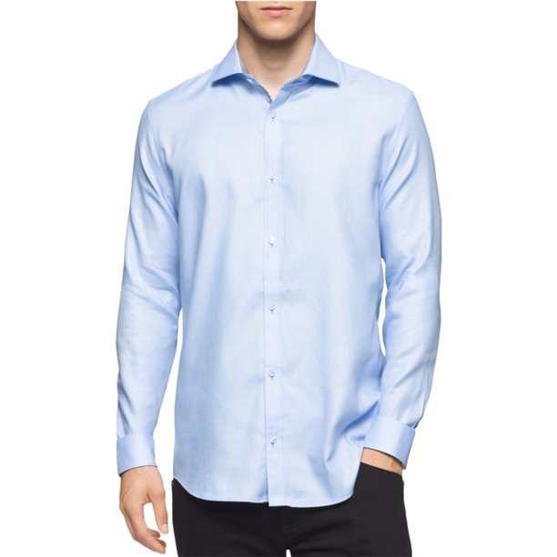 Calvin Klein Infinite Cool - Camiseta con botones para hombre, color azul, XL Calvin Klein Botones al frente
