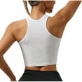 thumbnail image 3 of BLCHUNen Yoga Tops for Women Slim Fitted Sleeveless Pullover Crew Neck Lightweight Sports Gym Active Athletic Casual Cropped Tops, 3 of 3