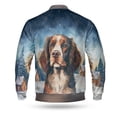 thumbnail image 2 of Hello Winter English Springer Spaniel Welcome Snowy Night Watercolor Vintage All Over Print 3D Baseball Jacket Springers Dog Lover Gifts Bomber Jacket Softball - 01011, 2 of 6
