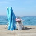 thumbnail image 2 of Linum Home Alara 100% Turkish Cotton Pestemal Beach Towel, 2 of 3