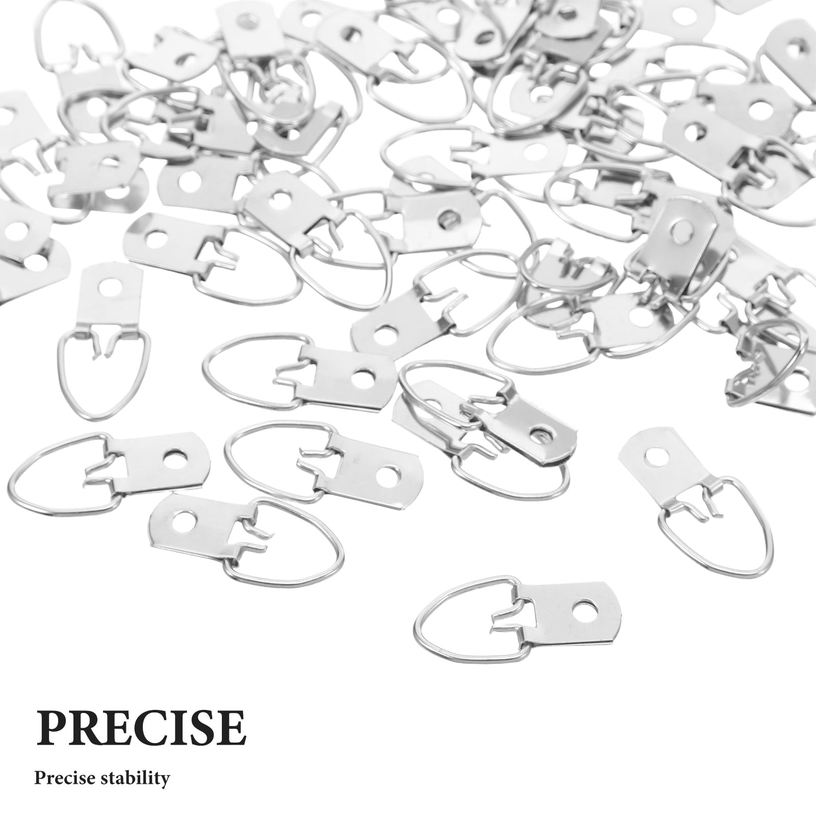 EXHUMKY 500 Pieces Stainless Steel D- Picture Hanging Hardware for Wall Frames and Art Displays