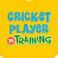 thumbnail image 4 of Inktastic Cricket Player in Training Boys or Girls Baby Bib, 4 of 4
