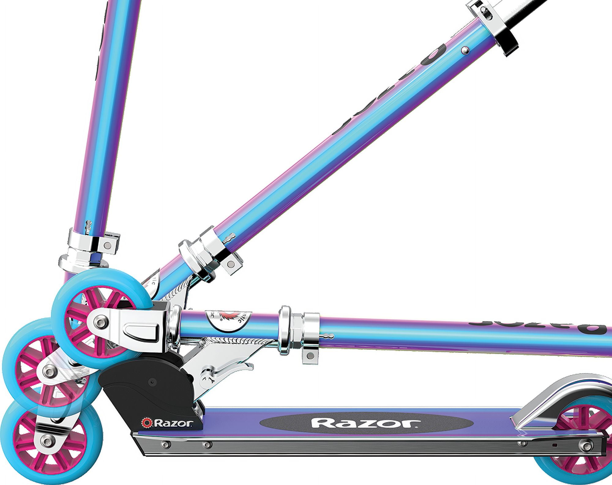 Razor A Kick Scooter  Special Edition Holographic, Aluminum, Foldable, for Child Ages 5+  (图3)