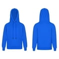 thumbnail image 3 of Sxiwei Girls Boys Sports Fleece Hoodies Sweatshirt Casual Long Sleeve Drawstring Hooded Pullover Tops Royal Blue 110, 3 of 8