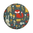 thumbnail image 2 of Easygdp Cute Animal Forest Automobile Tire Dust Cover, 14-17in Spare Tire Cover Universal Fit for Trailer, Car, Truck, SUV, Jeep - 15 inch, 2 of 9