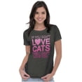 thumbnail image 3 of Crazy Cat Lady I Can't Love You Funny Womens Fitted Plus Size Graphic Tee Brisco Brands 2X, 3 of 4