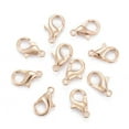 thumbnail image 2 of Zinc Alloy Lobster Claw Clasps Parrot Trigger Clasps Cadmium Free & Lead Free Light Gold 12x6mm Hole: 1.2mm, 2 of 6
