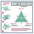 thumbnail image 6 of 9' x 9' x 9' Blue Sun Shade Sail UPF50 Triangle SMTAPT12 Canopy Fabric Cloth Screen, Water Air Permeable & UV Resistant, Heavy Duty (We Customize Size), 6 of 7