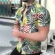 thumbnail image 5 of Camisas casuales de manga corta de moda de verano para hombres Pompotops  oipoqjl48735, 5 of 7