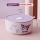 thumbnail image 2 of Sanrio Kuromi sealed ceramic rice box with lid, three piece set, student office worker, microwave oven, heating and preservation bowl, 2 of 5