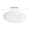 thumbnail image 3 of Xecvkr Plastic Plates Dinner Plate Textured Party Plates for Household Use Elegant Western Style Serving Plate for Daily Meals Family Dining and Home Decor White, 3 of 6