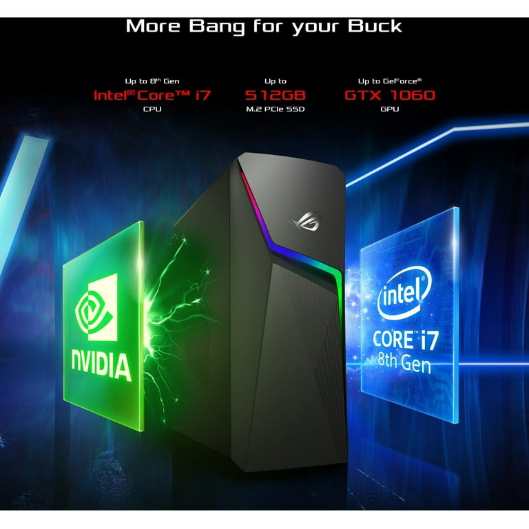 Asus ROG Strix Gaming Desktop, AMD Ryzen 7 3700X, 16GB RAM