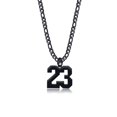 thumbnail image 3 of Men's Custom Numeral Necklace Silver/Gold/Black Personalized Number Pendant Custom Necklace with Figaro Chain Jewelry Gift for Boys Boyfriends, 3 of 3