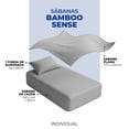 thumbnail image 5 of Juego de Sábanas Individual Spring Air Bamboo Sense Tacto Seda Transpirable Gris, 5 of 5
