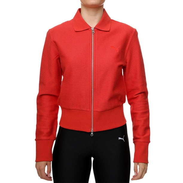 Chamarra Puma Premium ESS Cardigan para Mujer 629781-15 rojo L