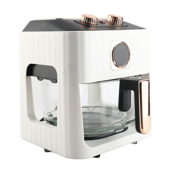 Smart Visual Fryer Cooker, Oven with Smart Temperature Control and 360 Degree Visual Window, Less Oil Frying for Crispy Taste