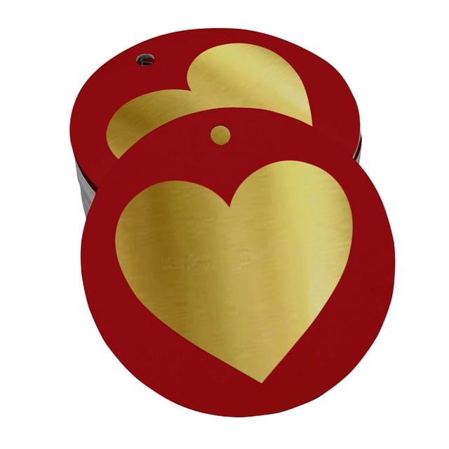 Inkdotpot Gold Foil Paper Hang Tags Made With Love Wedding Favor Tags 100 Pieces
