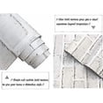 thumbnail image 2 of 236 x 17.7 Gray White3D Brick Contact Paper Self Adhesive Stick and Peel Paper Stick Paper Brick Wallpaper, 2 of 3