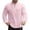 Pink, variant on Mens Long Sleeve Henley Shirt 100% Cotton Blue Regular Fit 4 Button Placket Lightweight Breathable Casual Everyday Tee Top,Size S